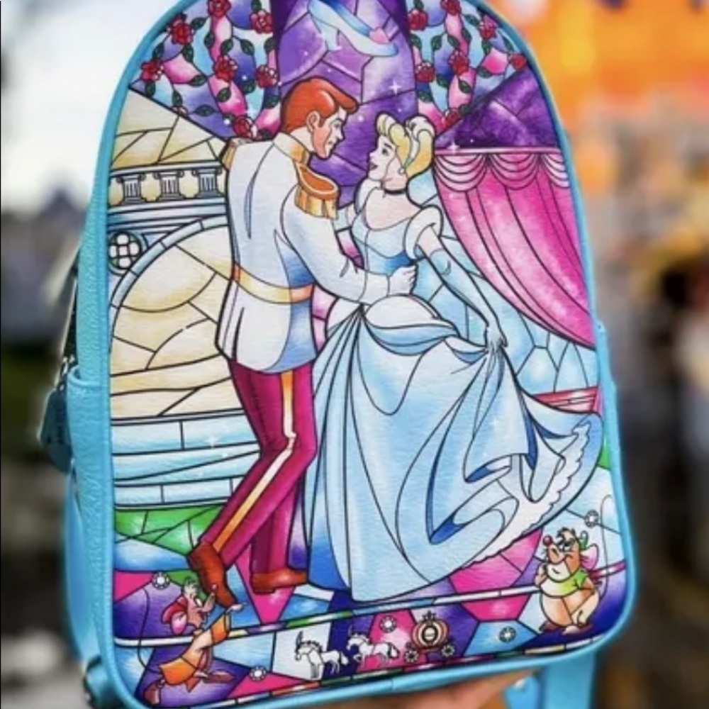 COPY - NWT Loungefly Disney's Cinderella in Stained Glass Exclusive Design Back…